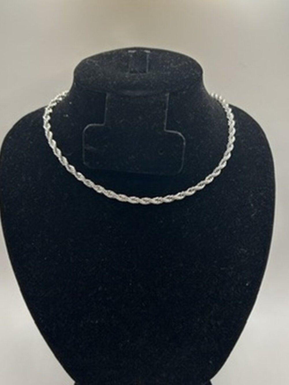 Womens Rope Chain 4mm 16 Inch Real Silver Gorgeous Layering Plated Delicate